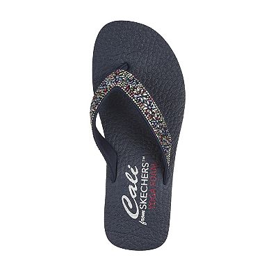 Skechers Cali® Vinyasa Wild Daisies Women's Wedge Thong Sandals