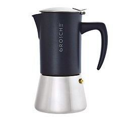 GROSCHE Milano Stone Stovetop Espresso Maker, 9 Cup, Mint Green