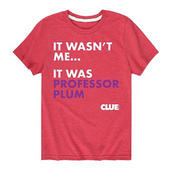 Boys 8-20 Clue It Was Professor Plum Graphic Tee