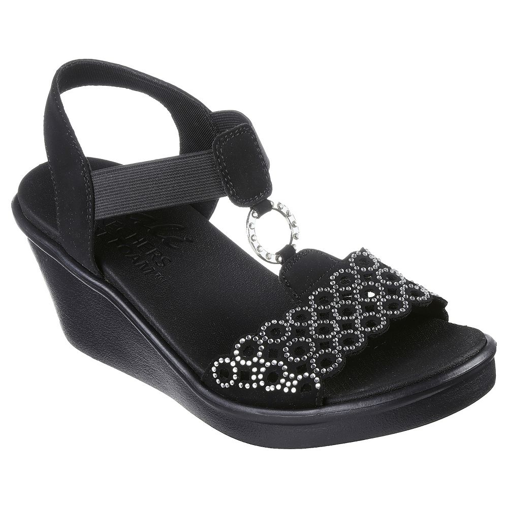 Skechers レディース Rumblers-Queen B ウェッジサンダル Rumblers - Queen B