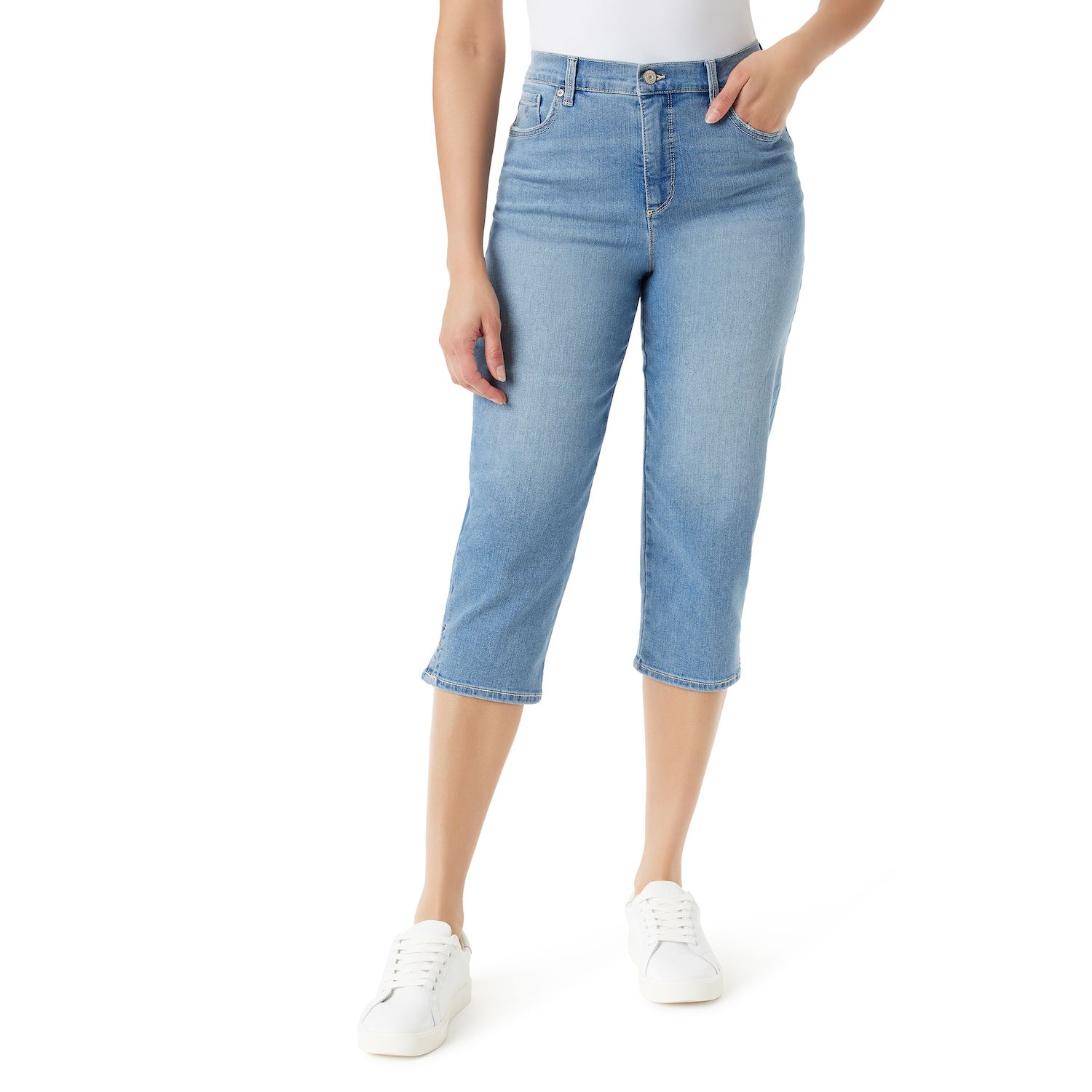 Pantalon Tailleur Gloria Vanderbilt Amanda Fit - Noir - Taille 6 (Tour 30) - 98% Coton 2% Elasthanne - Occasion Très Bon état