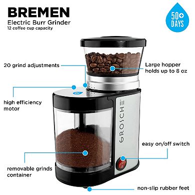 GROSCHE BREMEN BURR Electric Burr Coffee Grinder