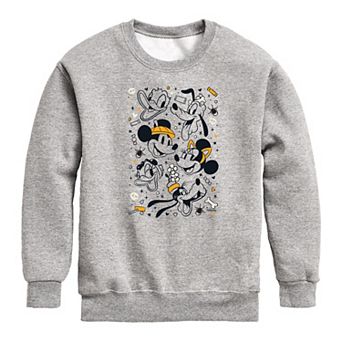 Disney's Mickey Mouse & Friends Boys 8-20 Halloween Collage Crew Fleece Sweatshirt