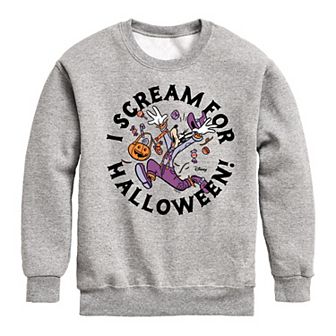 Disney's Goofy Boys 8-20 Scream For Halloween Fleece Sweatshirt