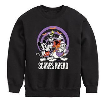 Disney's Mickey Mouse & Friends Boys 8-20 Scares Ahead Glow Fleece Sweatshirt