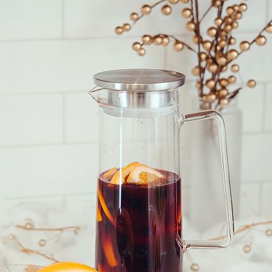 GROSCHE BALI Large Infused Glass Water Pitcher