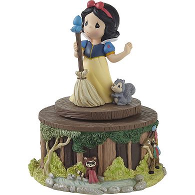 Precious Moments Disney's Snow White “Whistle While You Work” Rotating Musical Table Decor