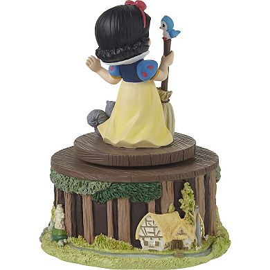 Precious Moments Disney's Snow White “Whistle While You Work” Rotating Musical Table Decor