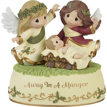 Precious Moments “Away In A Manger” Resin Musical Table Decor