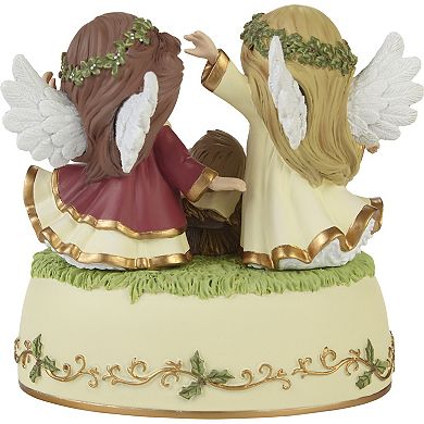 Precious Moments “Away In A Manger” Resin Musical Table Decor