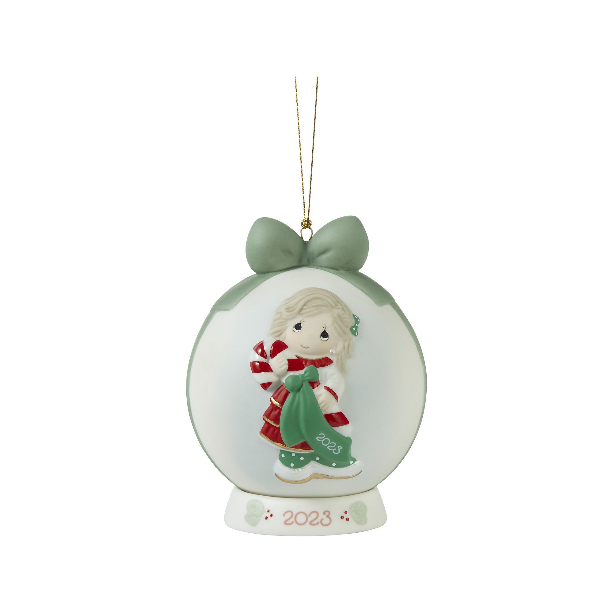Precious Moments Sweet Christmas Wishes 2023 Ball Christmas Ornament, Multi