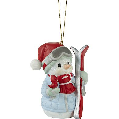 Precious Moments ‘Tis The Ski-son To Be Jolly Annual Snowman Christmas Ornament