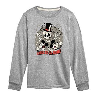 Disney's Mickey Mouse Boys 8-20 Chilled To The Bone Long Sleeve Graphic Tee