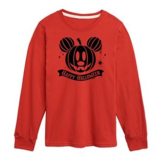 Disney's Mickey Mouse Boys 8-20 Happy Halloween Long Sleeve Graphic Tee