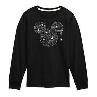 Disney's Mickey Mouse Boys 8-20 Spider Web Long Sleeve Graphic Tee