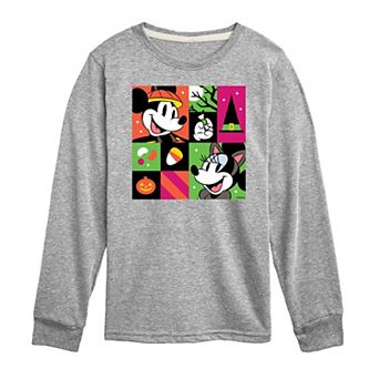 Disney's Mickey & Minnie Mouse Boys 8-20 Trick Or Treat Long Sleeve Graphic Tee