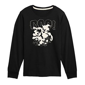 Disney's Mickey Mouse Boys 8-20 Boo Long Sleeve Graphic Tee