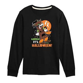 Disney's Goofy Boys 8-20 Gawrsh Its Halloween Long Sleeve Graphic Tee