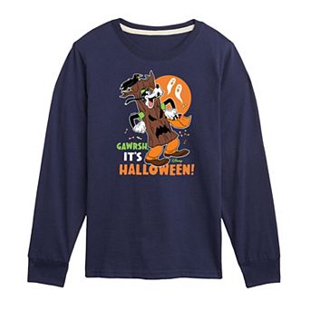 Disney's Goofy Boys 8-20 Gawrsh Its Halloween Long Sleeve Graphic Tee