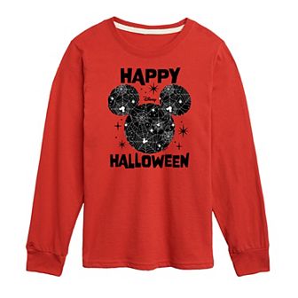 Disney's Mickey Mouse Boys 8-20 Happy Halloween Long Sleeve Graphic Tee