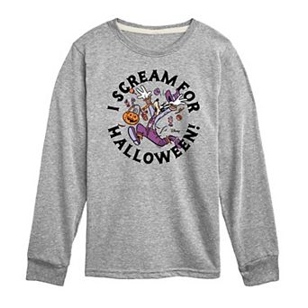 Disney's Goofy Boys 8-20 Scream For Halloween Long Sleeve Graphic Tee