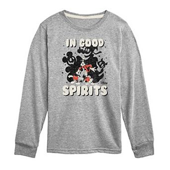 Disney's Mickey Mouse & Friends Boys 8-20 in Good Spirits Long Sleeve Graphic Tee