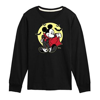Disney's Mickey Mouse Boys 8-20 Vampire Long Sleeve Graphic Tee