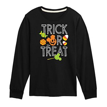 Disney's Mickey Mouse Boys 8-20 Trick Or Treat Long Sleeve Graphic Tee