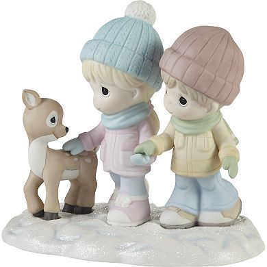 Precious Moments A Winter Walk Is Warmer With You Figurine Table Decor