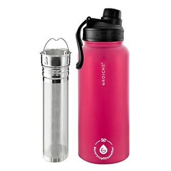 GROSCHE CHICAGO STEEL Insulated Stainless Steel 32-oz. Water Bottle