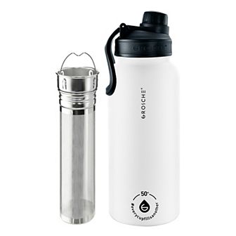 GROSCHE CHICAGO STEEL Insulated Stainless Steel 32-oz. Water Bottle