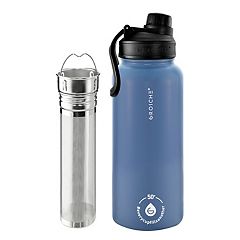 BOZ Kids Insulated Water Bottle with Straw Lid, Stainless Steel (Space)