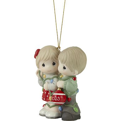 Precious Moments Our First Christmas Together 2023 Couple Christmas Ornament