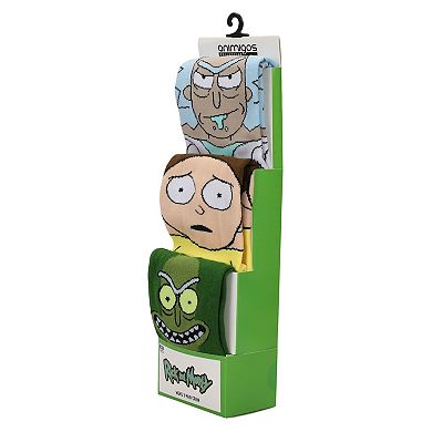 Men's Rick & Morty 3-pack Crew Socks Set