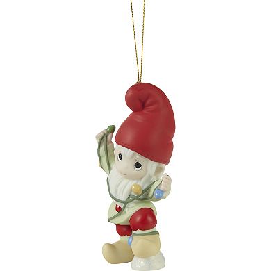 Precious Moments Gnome Worry, Be Happy Christmas Ornament