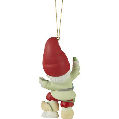 Precious Moments Gnome Worry, Be Happy Christmas Ornament