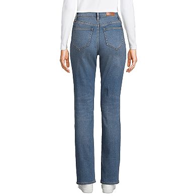 Women's Tall Lands' End Recover High-Rise Straight-Leg Jeans