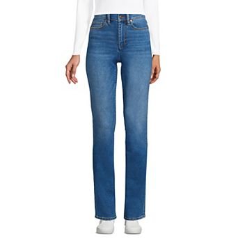 Women's Tall Lands' End Recover High-Rise Straight-Leg Jeans