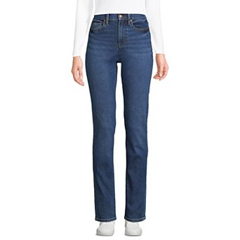 Women's Tall Lands' End Recover High-Rise Straight-Leg Jeans