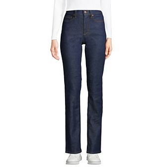 Women's Tall Lands' End Recover High-Rise Straight-Leg Jeans