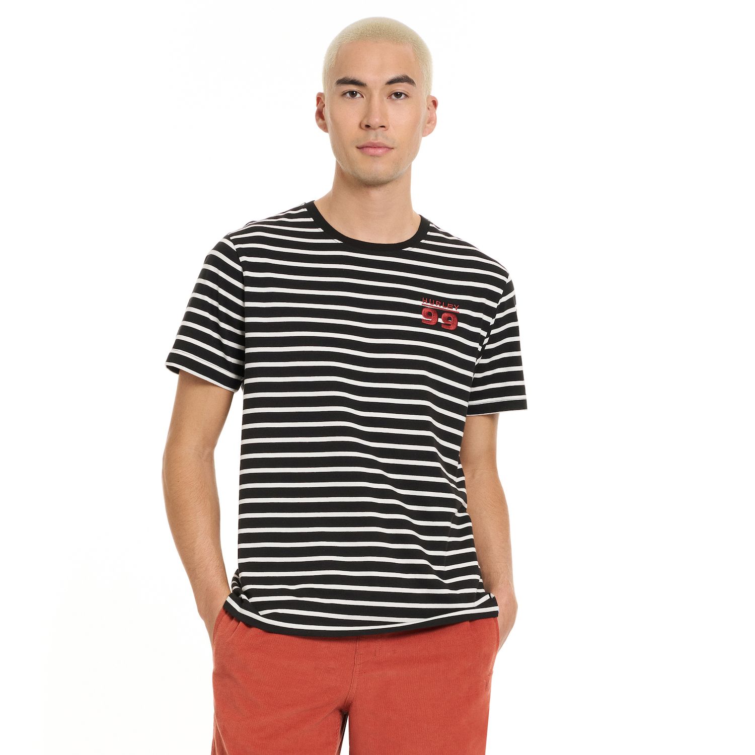 Maglietta Uomo Hurley OceanCare Totem SS | Cotone Biologico E Stampa Block Party - 4
