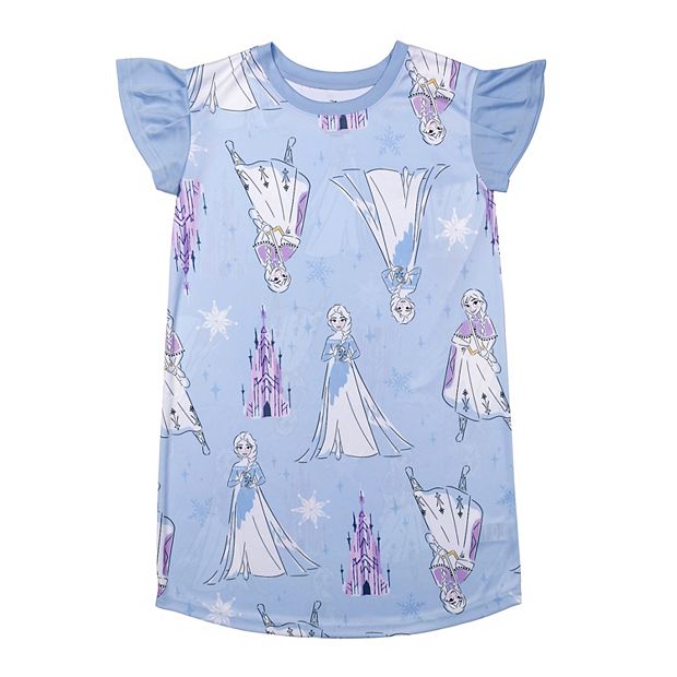 Disney s Frozen Anna Elsa Girls 4 8 Allover Print Nightgown