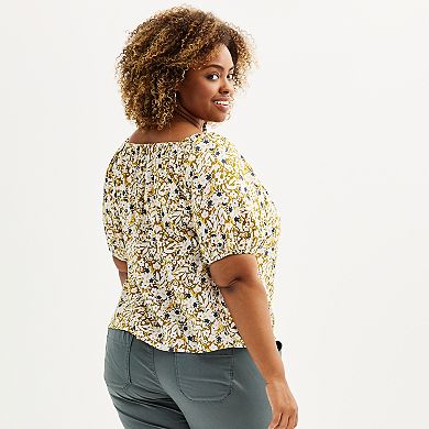 Plus Size Sonoma Goods For Life® Peasant Top