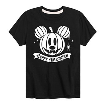 Disney's Mickey Mouse Boys 8-20 Happy Halloween Pumpkin Graphic Tee