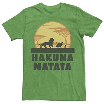 Disney's The Lion King Men's Hakuna Matata Walk Along Graphic Tee