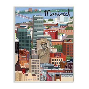 Stupell Home Decor Montreal Plaque Wall Art - Size: 13X19