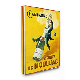 Stupell Home Decor Champagne Vicomte de Moulliac Canvas Wall Art