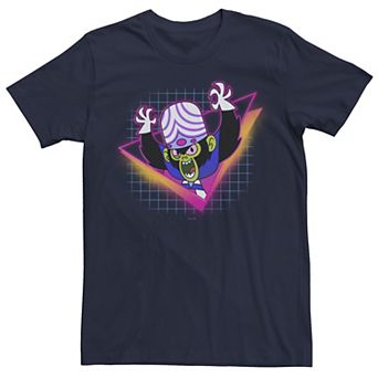 Men's Powerpuff Girls Mojo Jojo Vaporwave Airbrush Grid Graphic Tee