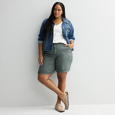 Plus Size Sonoma Goods For Life® Utility Bermuda Shorts