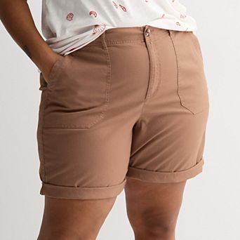 Plus Size Sonoma Goods For Life® Utility Bermuda Shorts